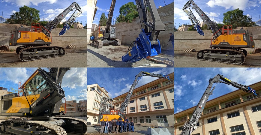 UN BRINDISI AGLI ESCAVATORI EC200E E EC380E HR CONSEGNATI DA LA NORDICA MACCHINE IN CALABRIA ALLA SOSETEG SRL